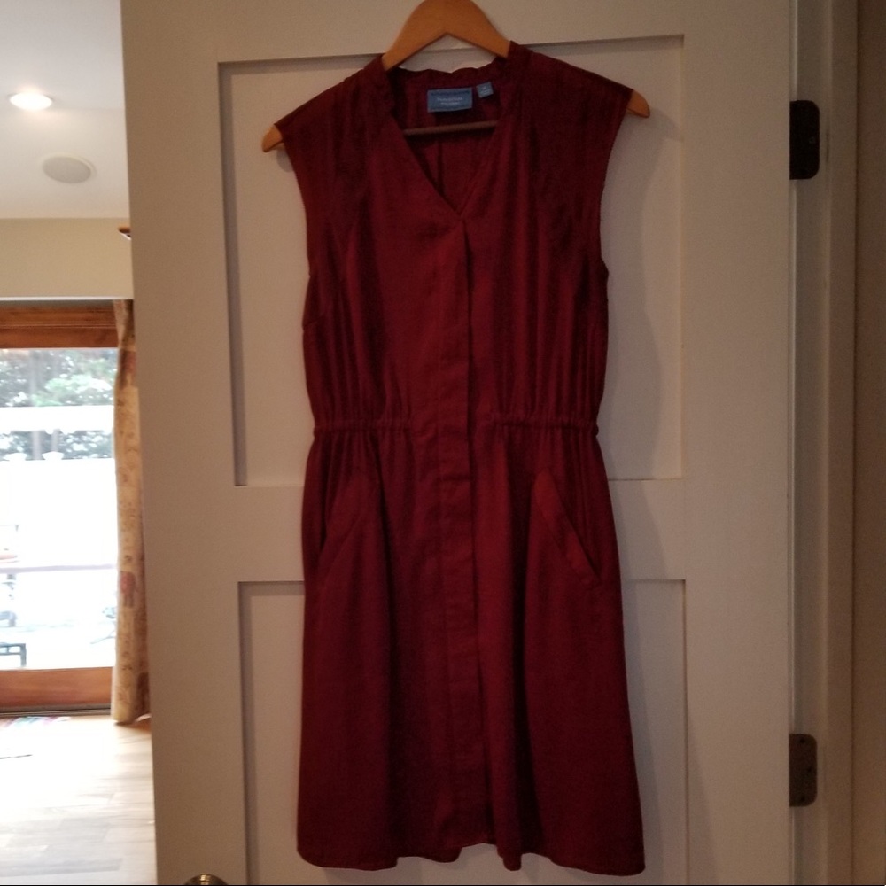 VERA WANG RUST SLEEVELESS KNEE LENGTH DRESS SIZE M